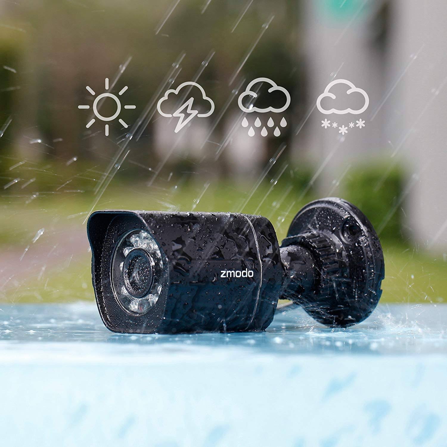 Zmodo 8CH sPoE NVR with 8 Cameras 1TB HDD