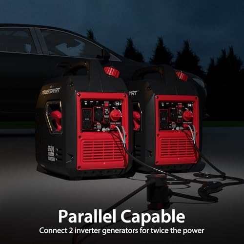 PowerSmart 2500-Watt Portable Inverter Generator with Super Quiet for Camping