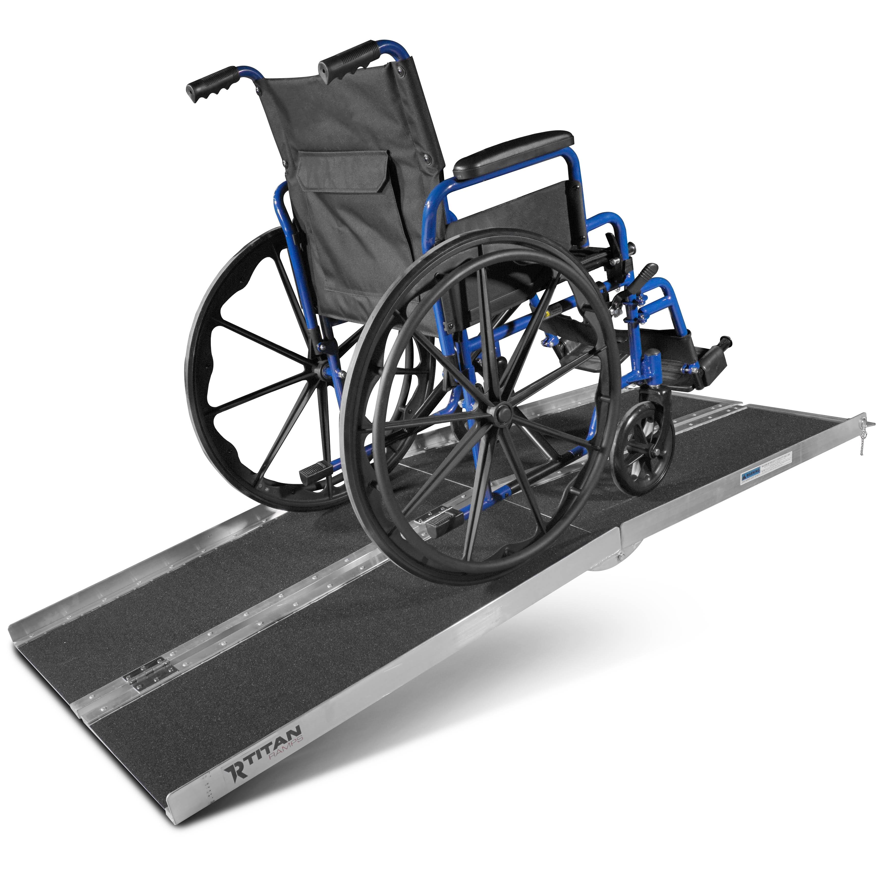 6& ft Aluminum Multifold Wheelchair Scooter Mobility Ramp Portable 72x22 (MF6)