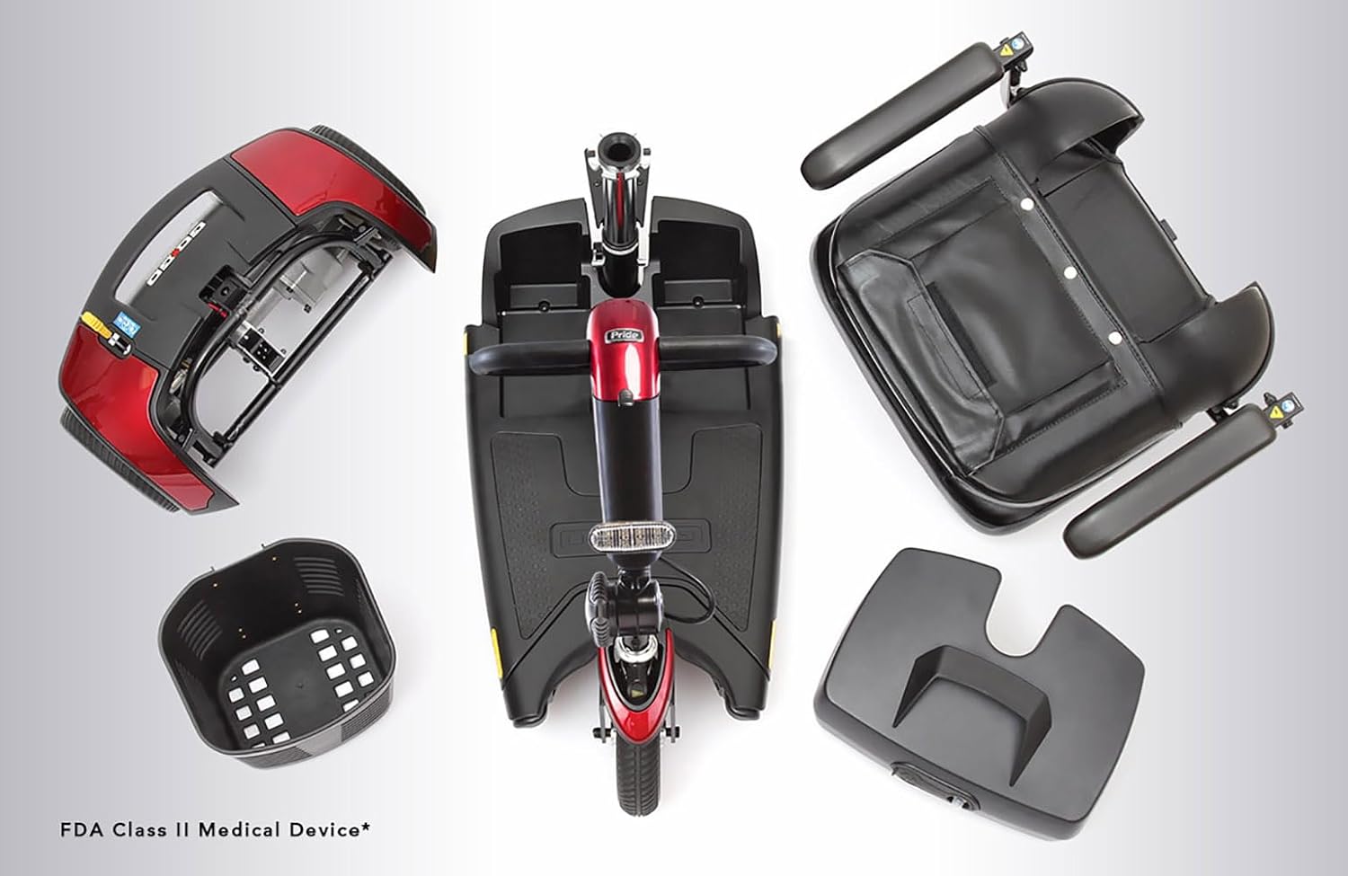 Pride GoGo Sport 4-Wheel Mobility Scooter, 325 lb. Weight Capacity, with 5-Year Extended Warr