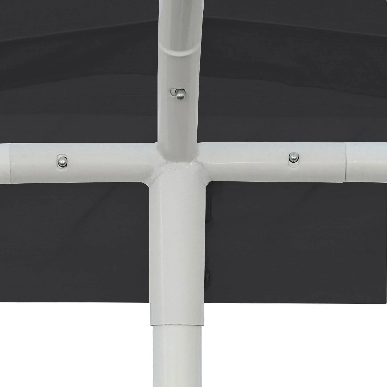 Caravan Canopy Domain 10 x 20 Ft Black Carport Top & Sidewalls w/Anchor Set