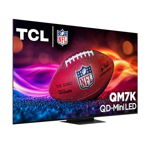 TCL 55-Inch Class QM7K Series QD-Mini LED 4K UHD Google Smart TV Best Premium Mini-LED TV - QLED, 144hz, 240hz Gaming Rate, Anti-Reflective Screen, Bang & Olufsen Audio, Atmos (55QM7K, 2025 Model)