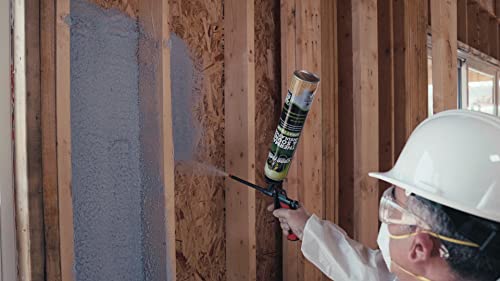 Spray Foam Insulation Kit, Closed Cell Spray Foam Spray | 12 Cans, 240 Board Feet, Can, Gun and Cleaner Included