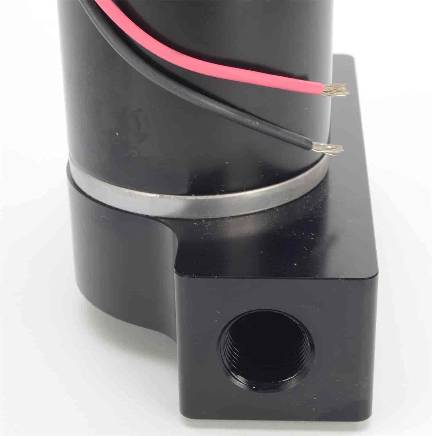 JEGS Ultra-Quiet Electric Fuel Pump | 120 GPH | 3/8 “ NPT Ports | Up To 600 Horsepower Carbureted Applications | Gasoline Only | Made In USA | Dimensions: 7 H x 6 W x 5 D