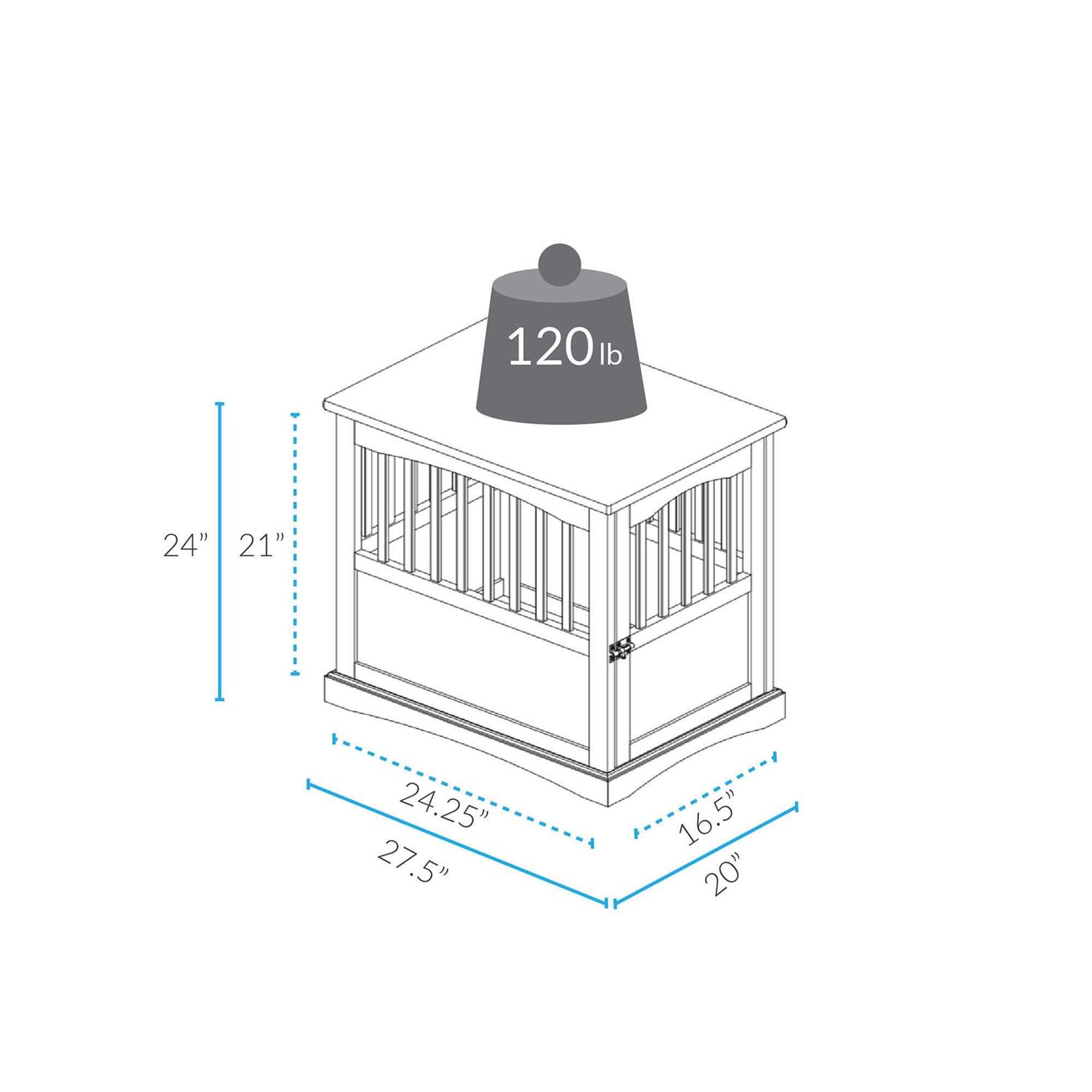Casual Home End Table Pet Crate - Pet Supplies online store