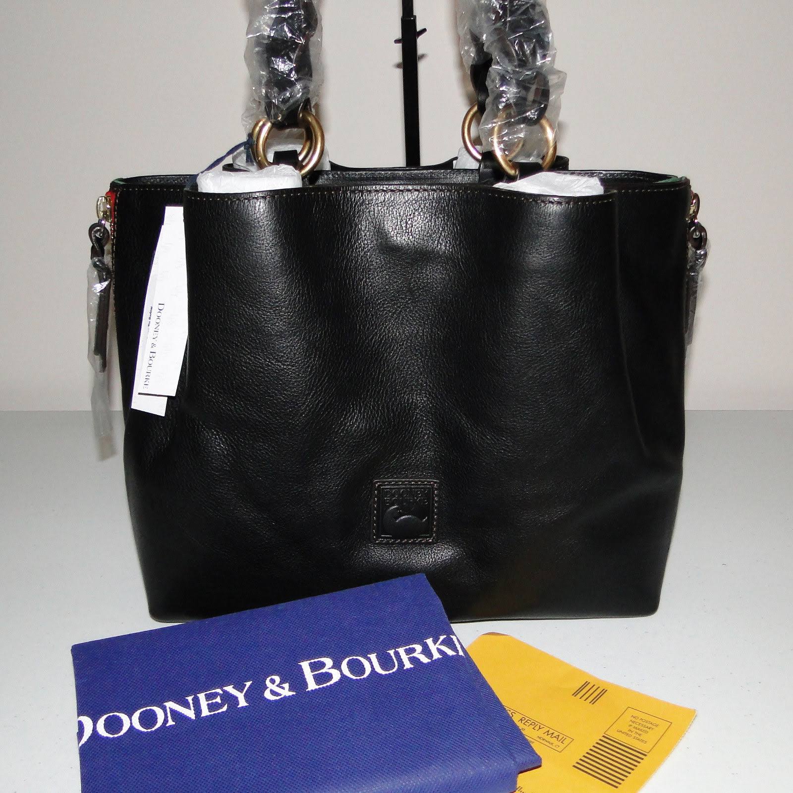 Dooney u0026 Bourke Large Zip Barlow Florentine Leather Black