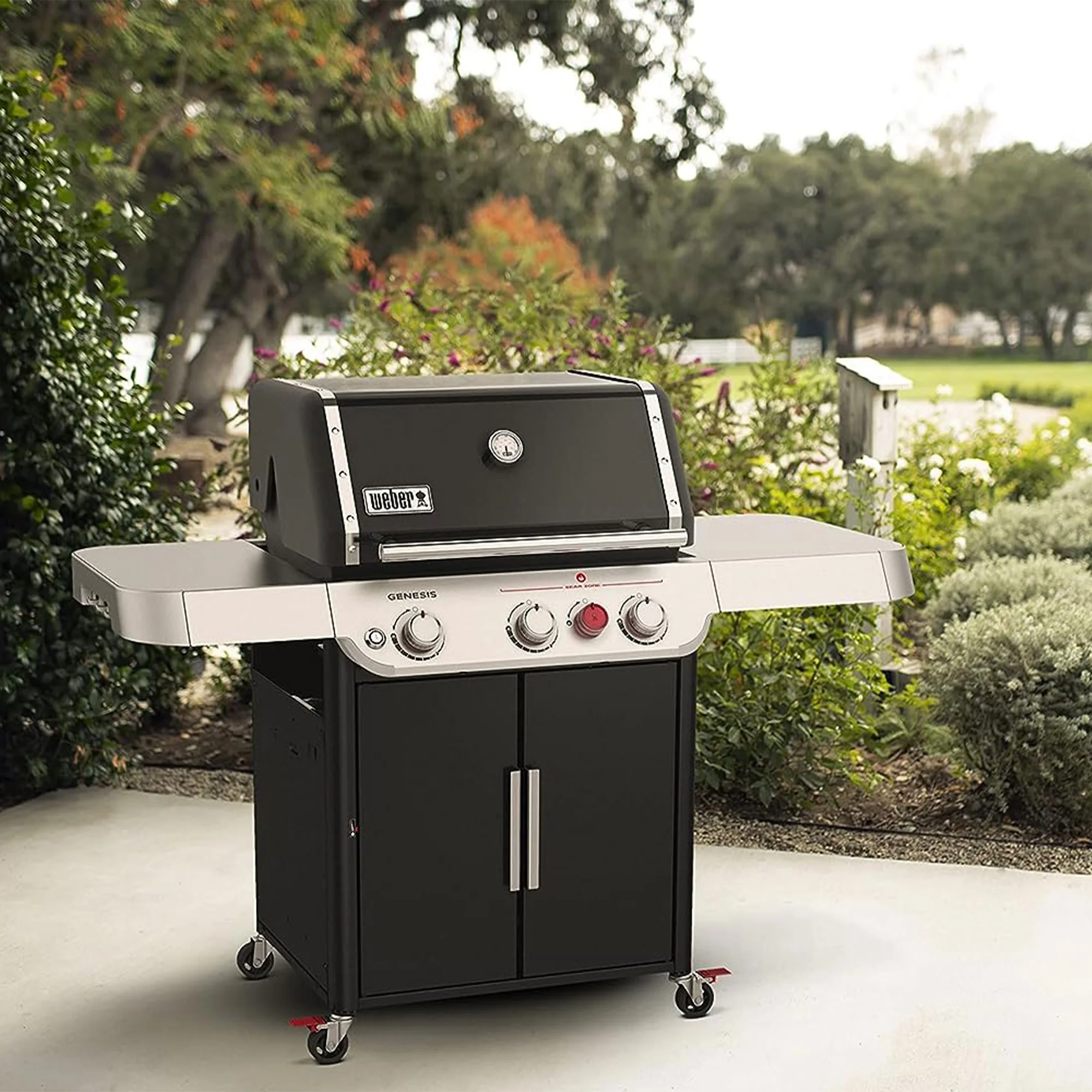 Weber Genesis E-325s 3-Burner Propane Gas Grill in Black