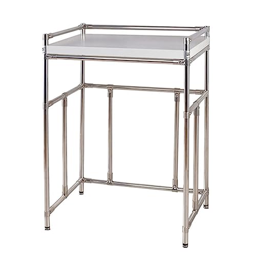 Adjustable Height Dryer Stand - Sturdy Stainless Steel Over Washing Machine Storage Rack Unit, Portable Stacking Kit for Washing Machine and Tumble Dryer - Max Load 300KG