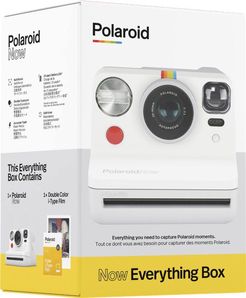 Polaroid Now Instant Camera with Lens - White