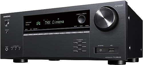 Onkyo TX-NR6100 7.2 Channel 8K Smart AV Receiver - THX Certified, Works with Sonos Certified, and Ultimate 4K Gaming Experience