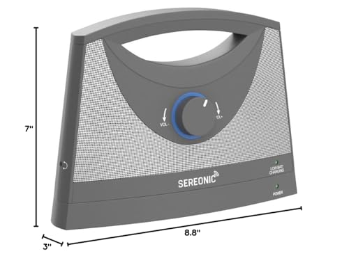 Portable Wireless Speakers for Smart TV - Ideal for TV Watching Without The Blaring Volume - Designed for Hard of Hearing, Elderly, and Seniors - 100ft Range