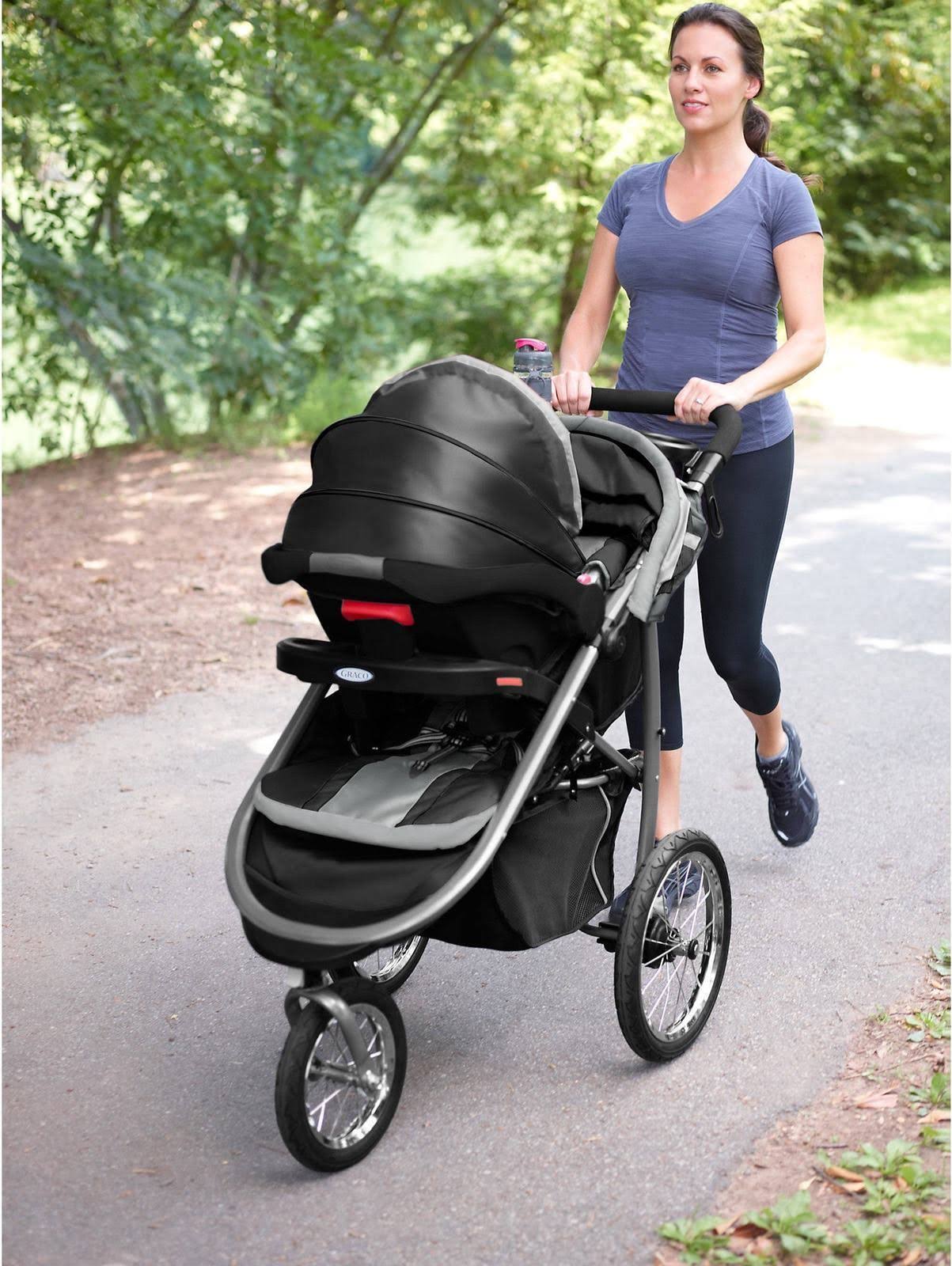 Graco - FastAction Fold Jogger Click Connect Stroller, Gotham