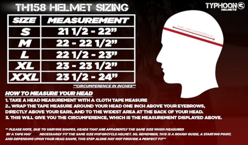 Modular Full Face Snowmobile Helmet with Heated Shield, Breath Box Typhoon TH158