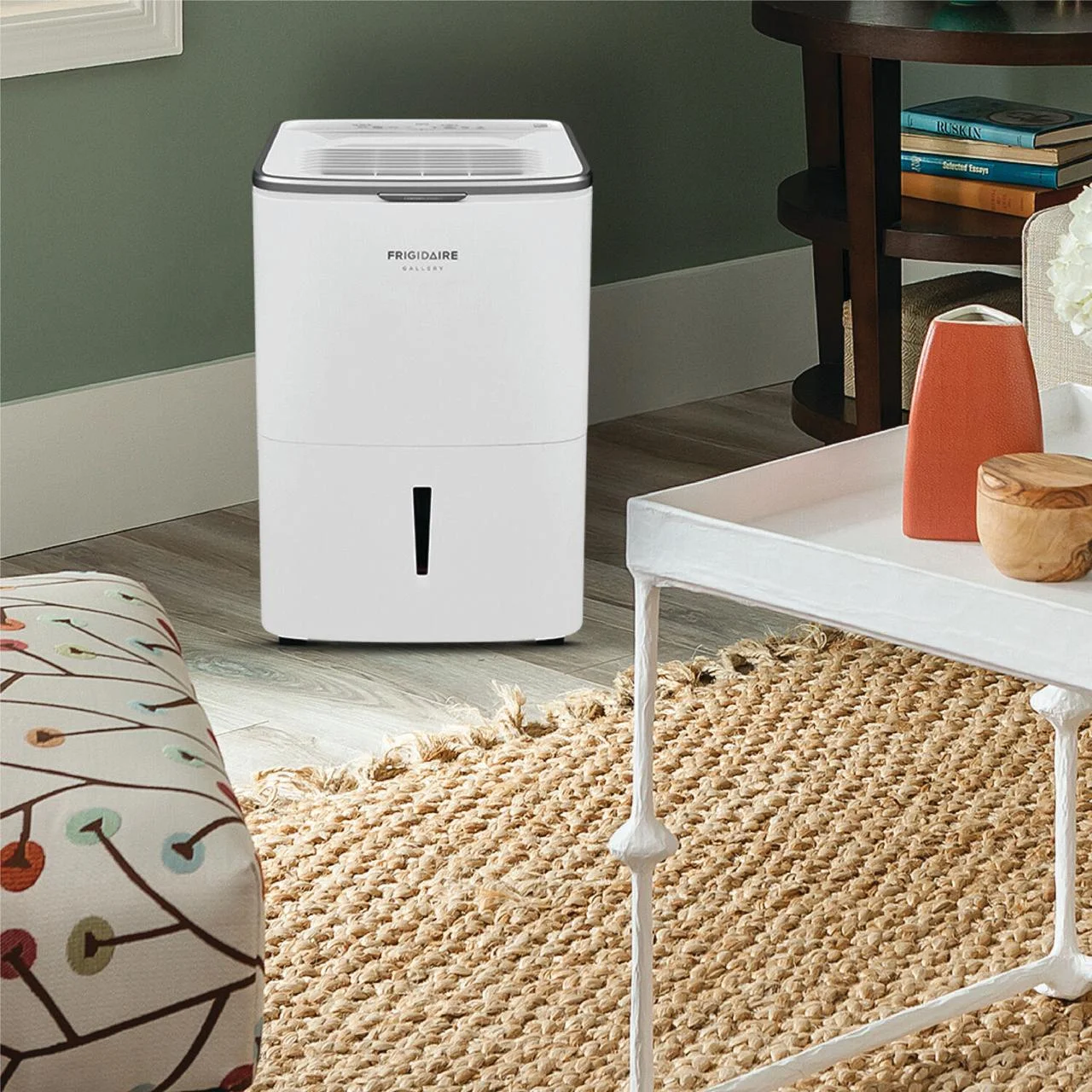 Frigidaire 50-Pint  1200 Sq ft Smart Portable Dehumidifier with Wi-Fi in White