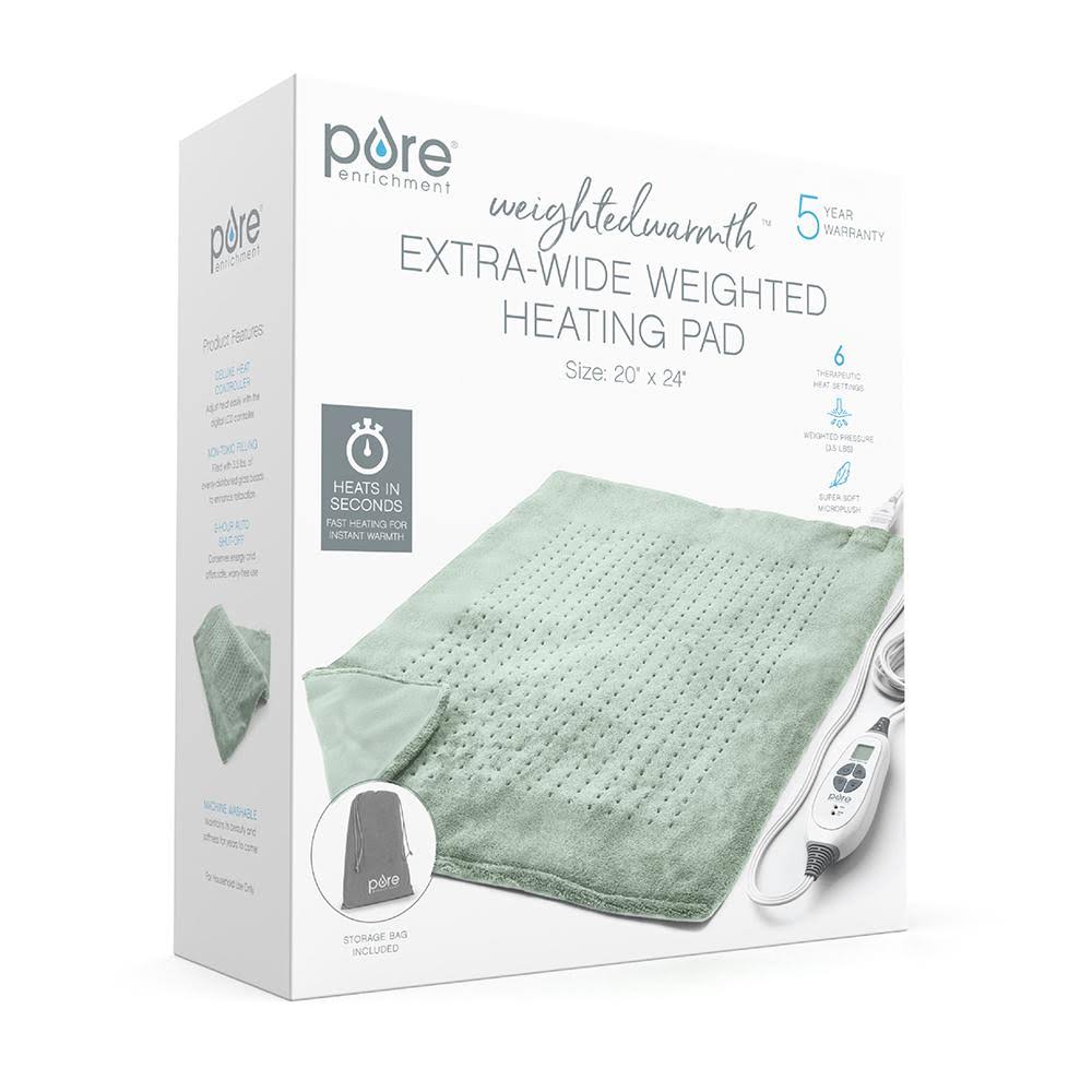 WeightedWarmth Extra-Wide Weighted HEATING Pad | Pure Enrichment