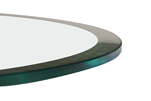 Glass Table Top: 60 inch Round 1/4 inch Thick Beveled Polish Tempered