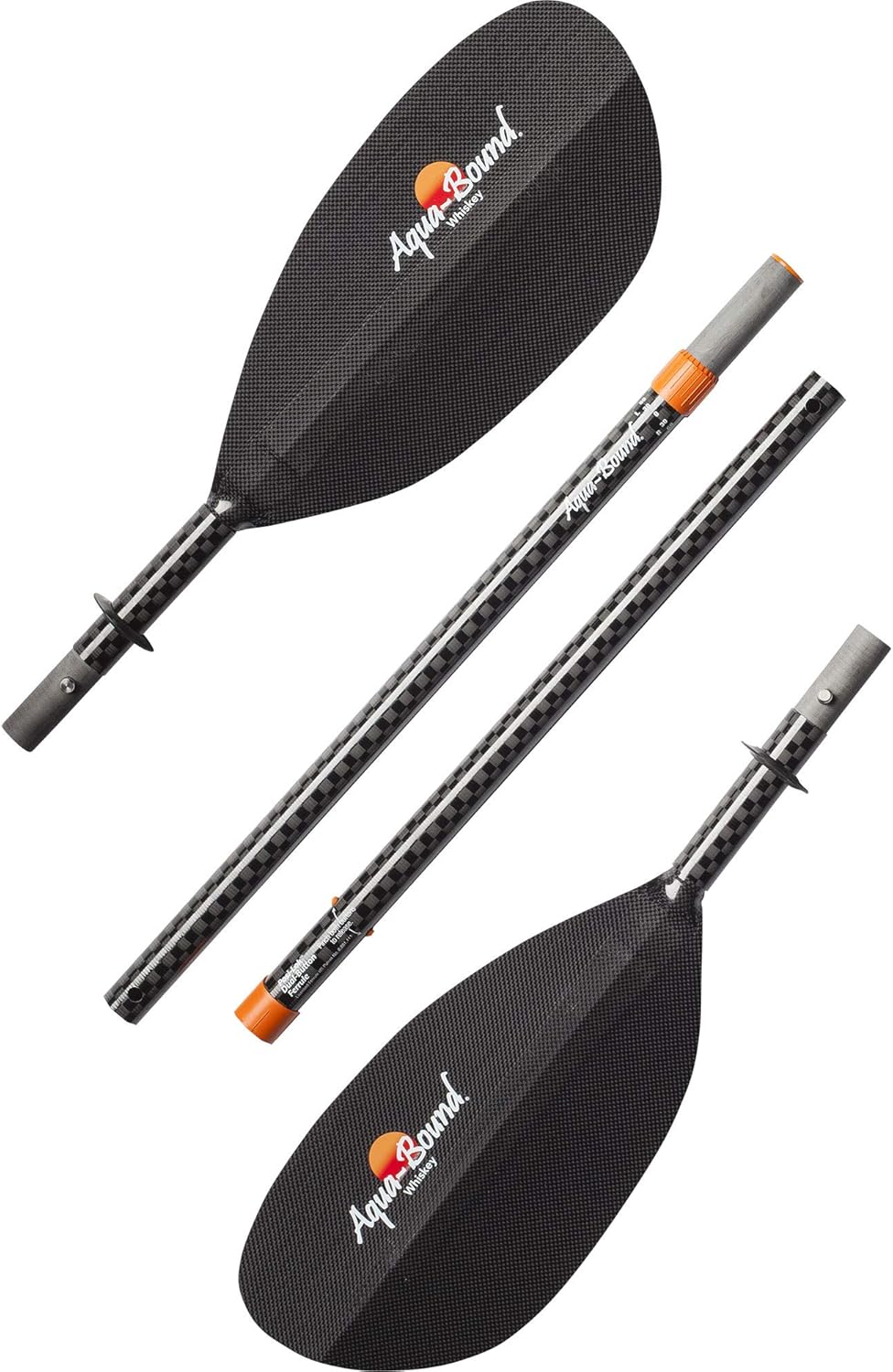 AQUA BOUND Whiskey Carbon Straight Shaft 4-Piece Kayak Paddle (215 cm)