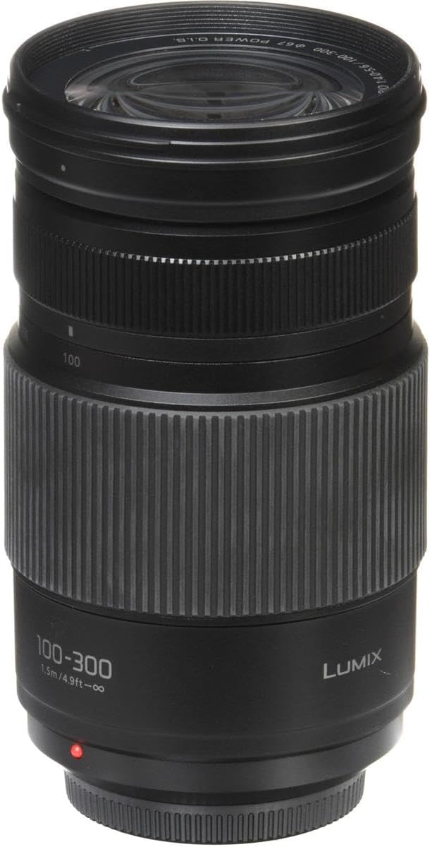 Panasonic LUMIX G II Vario Lens, 100-300MM, MIRRORLESS Micro Four Thirds, Power O.I.S, H-FSA100300 (USA Black)