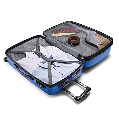 Samsonite Winfield 2 Hardside Expandable Luggage with Spinner Wheels, Brushed Anthracite, Checked-Large 28-Inch