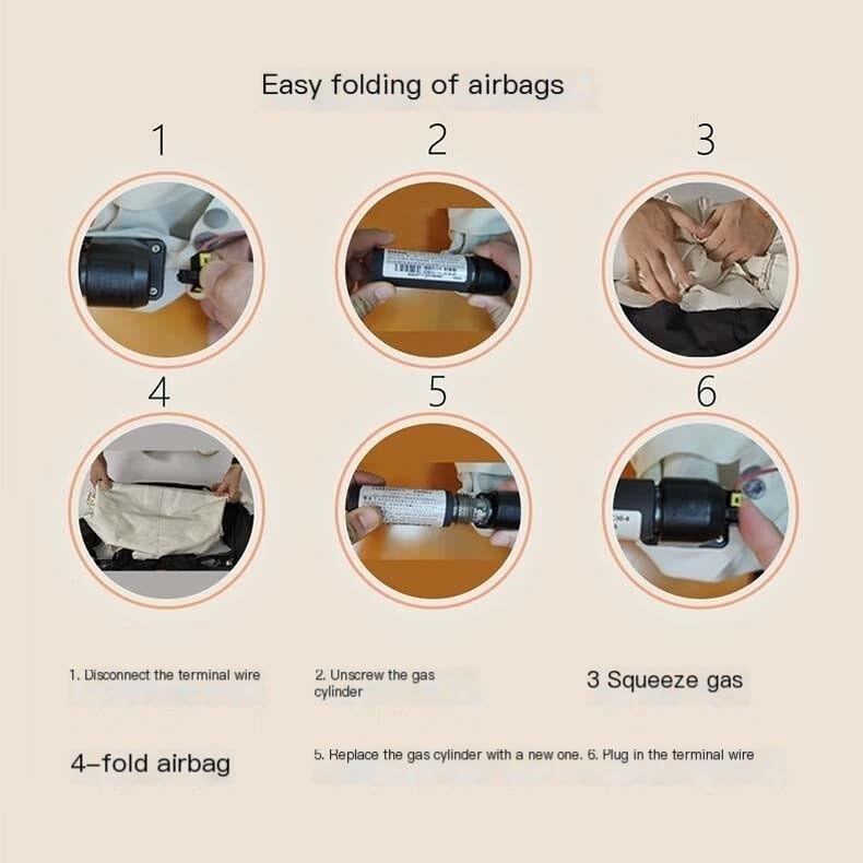 YXYMOTEFLY Anti-fall Airbag Vest For The Elderly Unisex-Adult Adventure Motorcycle Airbag Jacket With Head/neck/tail Airbags