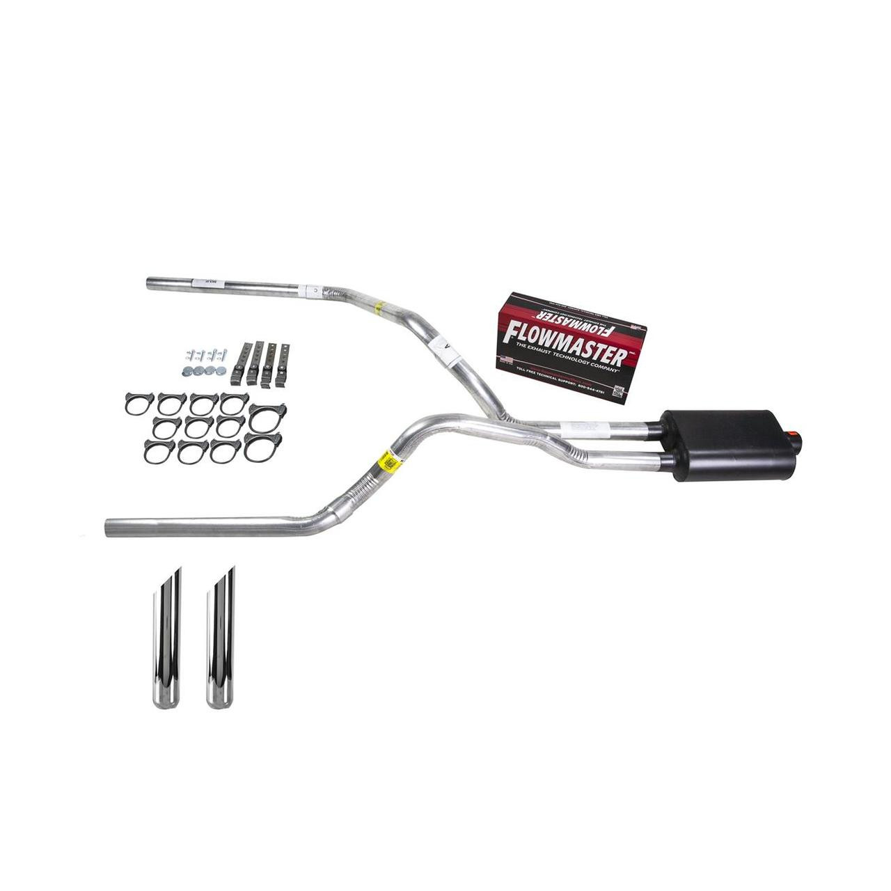 S10 / S15 95-01 dual exhaust 2.5 pipe Flowmaster Super 40 SW Tip
