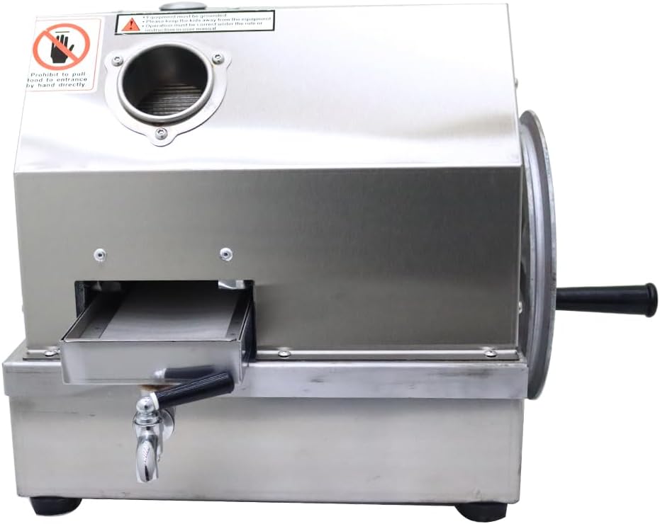 Manual Sugarcane Juicer Crusher Machine Commercial Sugar Cane Press Juicer Machine Sugar Cane Extractor Squeezer with 2 Peeling Knives