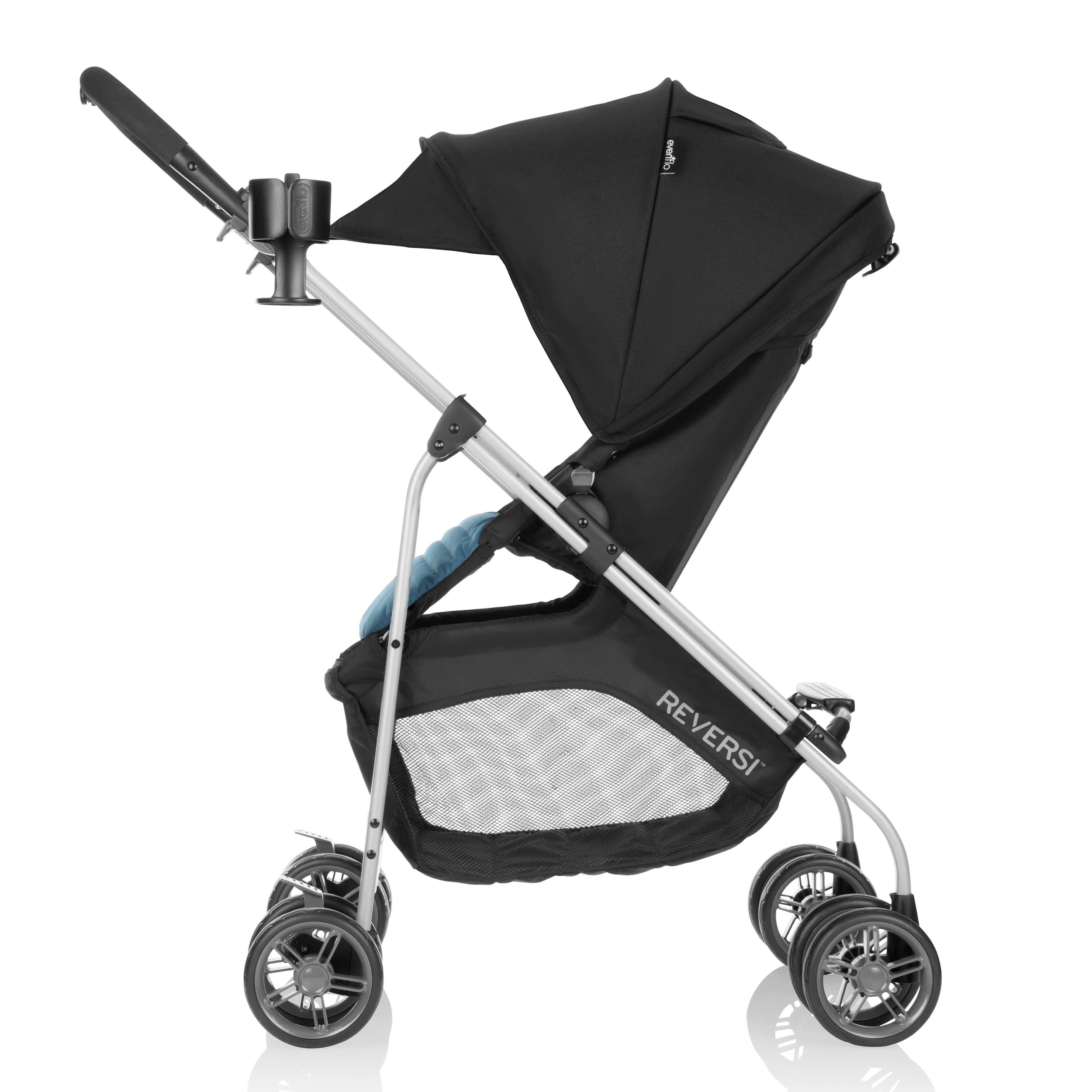 Evenflo Reversi Lightweight Reversible Stroller (Altair Black), Unisex