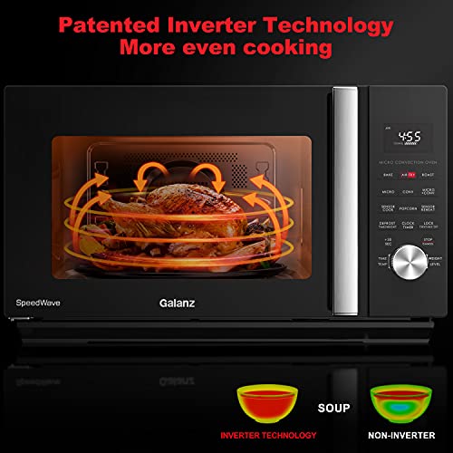 Galanz GSWWA12S1SA10 3-in-1 SpeedWave with TotalFry 360, Microwave, Air Fryer, Convection Oven with Combi-Speed Cooking