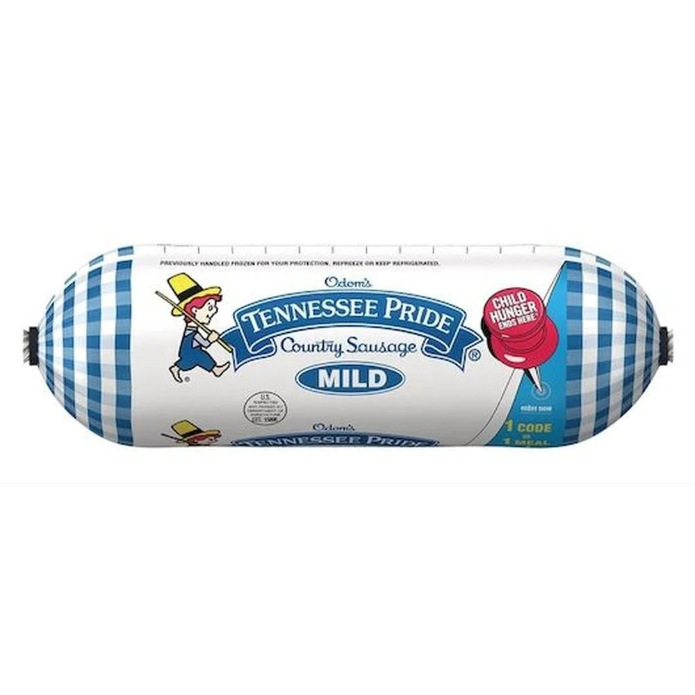Odom Tennessee Pride Mild Sausage Roll, 16 Ounce -- 12 per Case