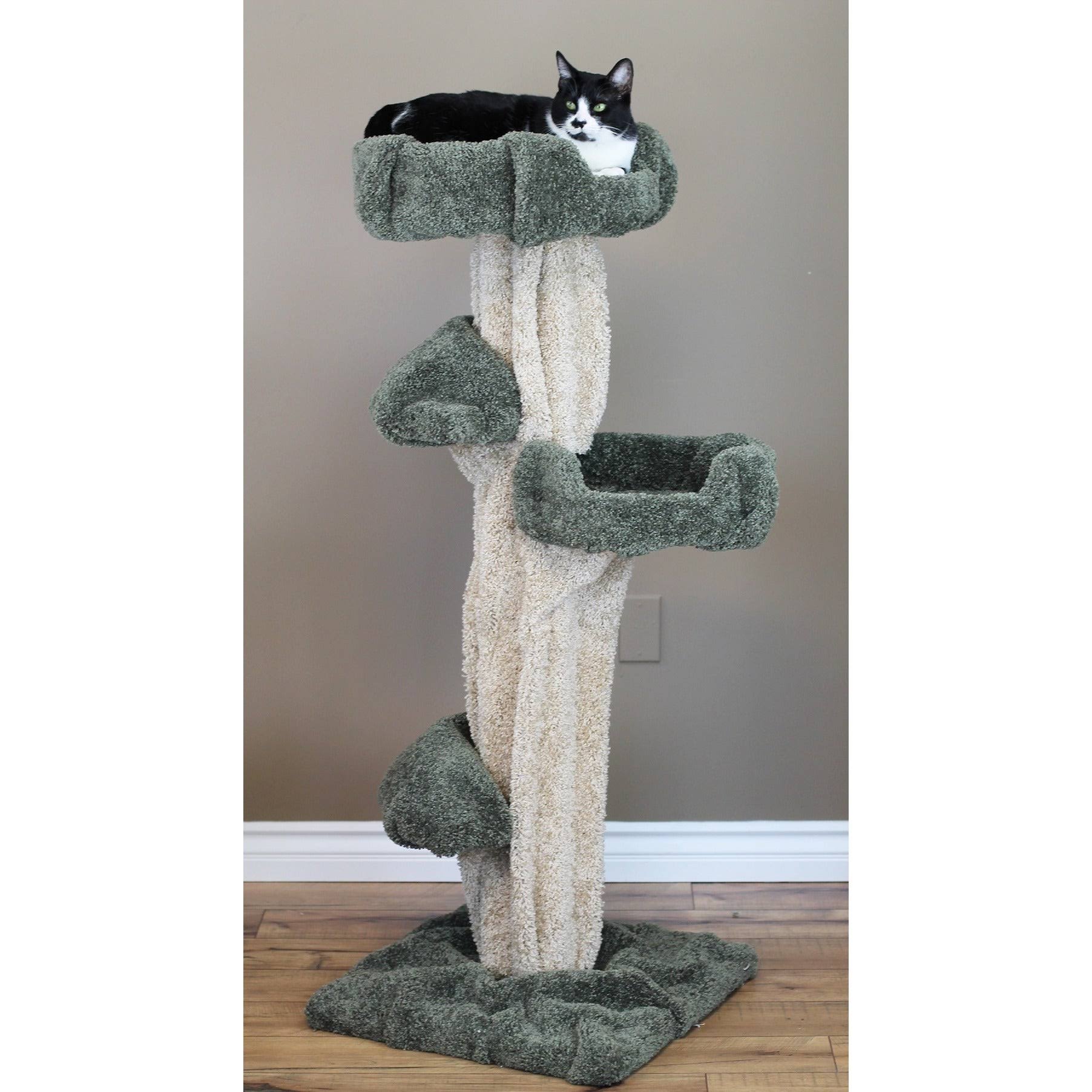 New Cat Condos Premier Cat Play Tree, Brown, Large