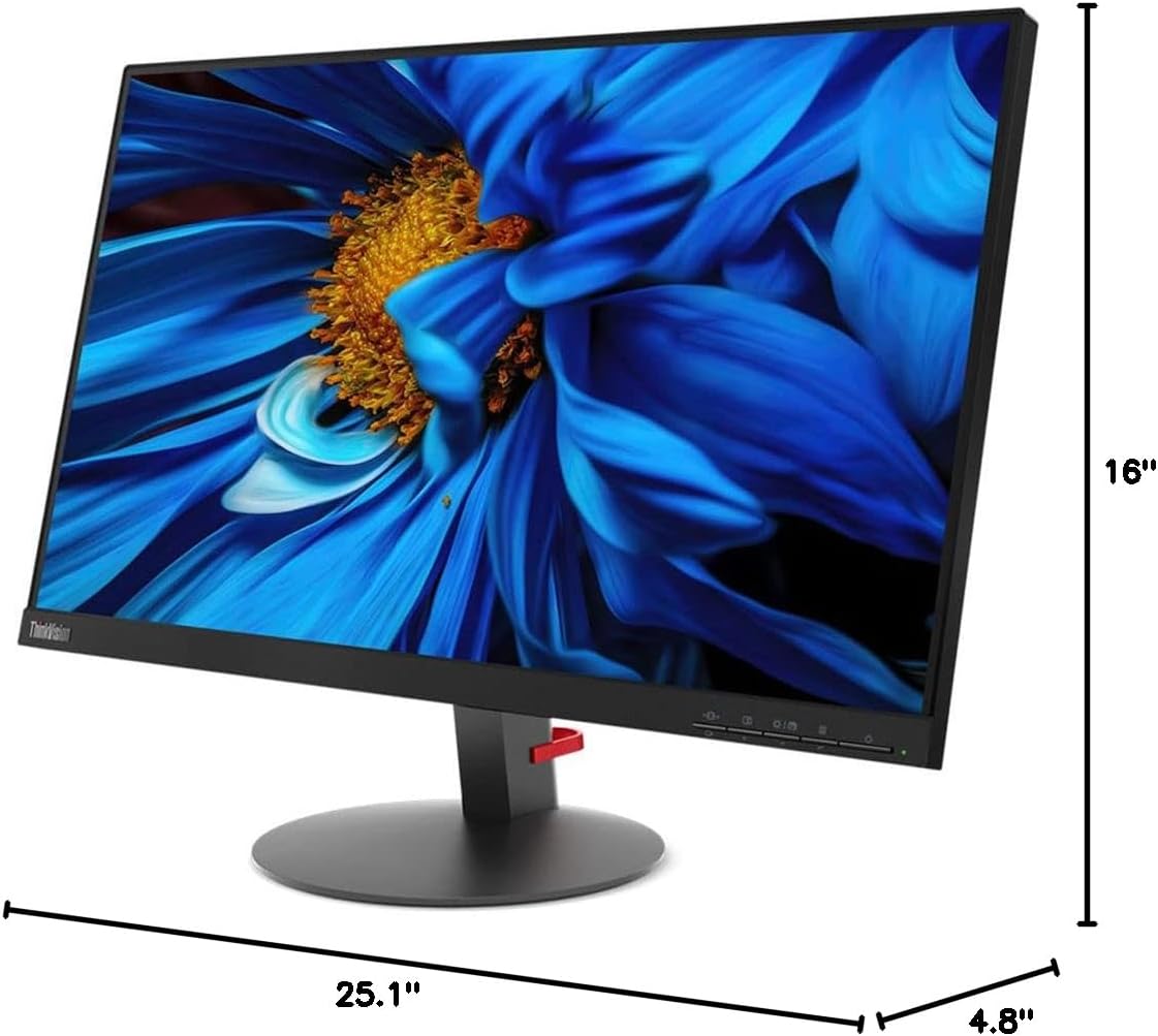 Lenovo ThinkVision S24e 23.8-Inch Full HD WLED Backlit LCD Monitor 1920 x 1080 - 16.7 Million Colors - FreeSync - HDMI - VGA - Raven Black