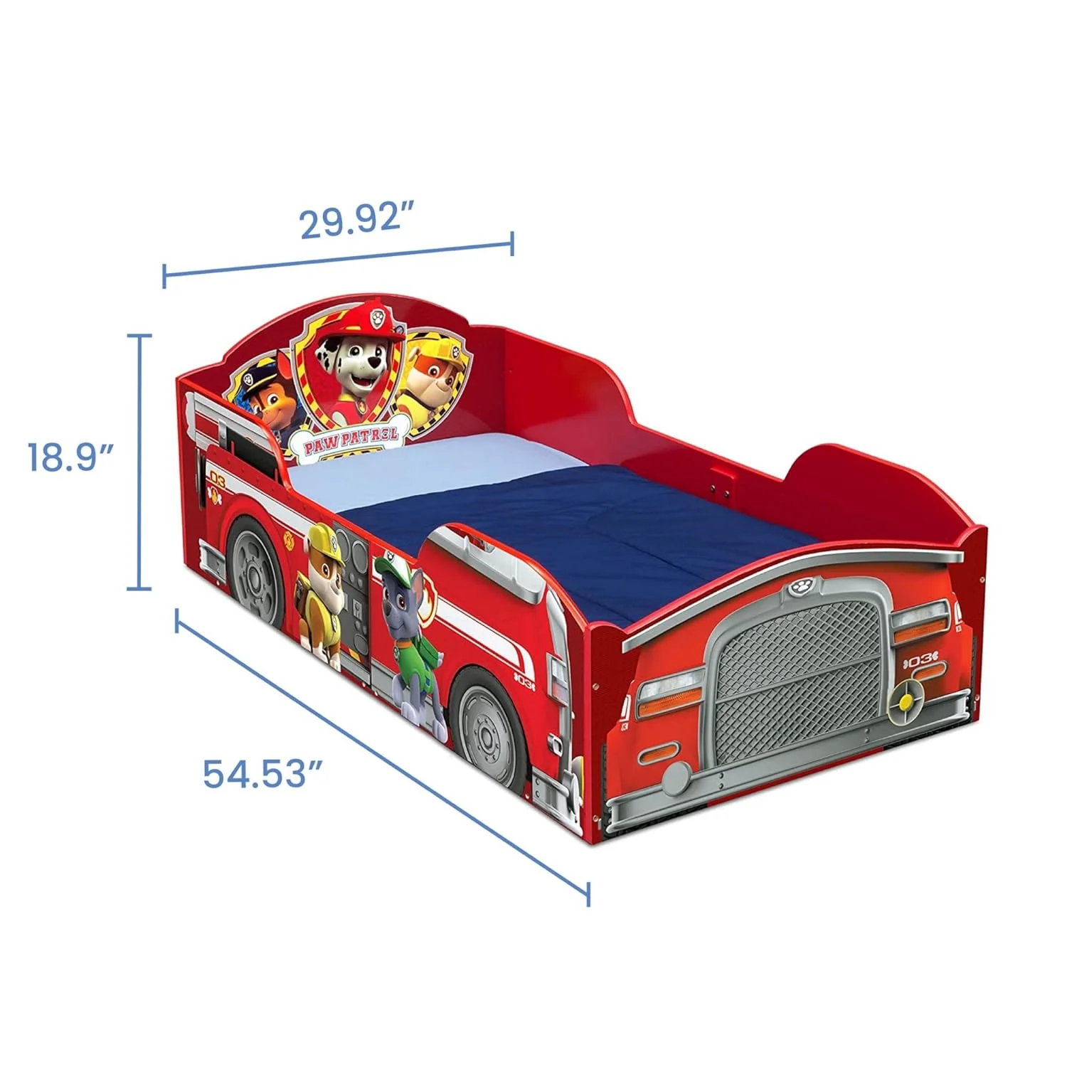 Delta Children BB87055PW-1121 Nick JR PAW Patrol Bed for Toddler