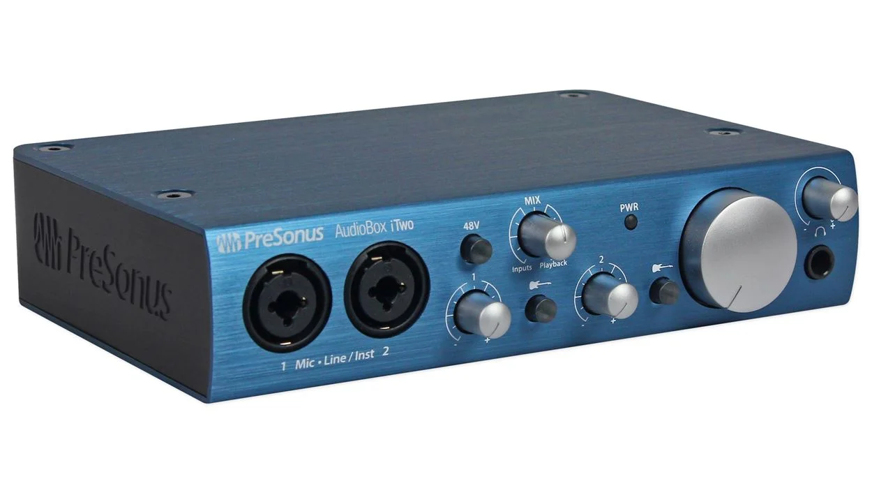 Presonus Audiobox iTwo 2X2 USB iPad/PC/Mac Recording Interface+Desktop Mic Stand