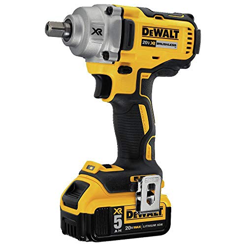 DEWALT 20V MAX* XR Cordless Impact Wrench Kit with Detent Pin Anvil, 1/2-Inch (DCF894P2)