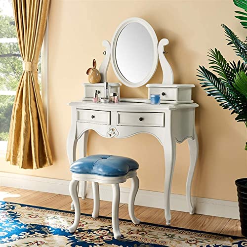 Vanity Stool Bedroom Vanity Chair Upholstered Seat Vanity Benches Solid Wood Stool Home Dressing Stool Makeup Stool Shoe Bench Fashion Leather Stool
