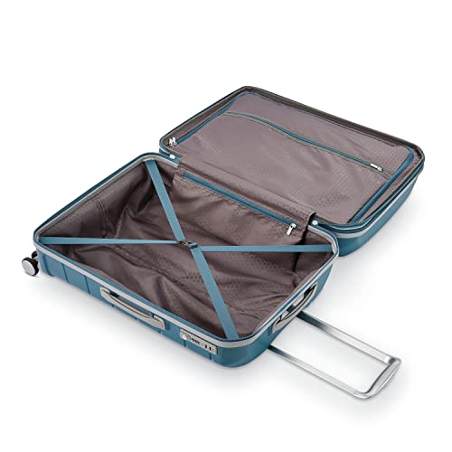 Samsonite Freeform 21-Inch Hardside Carry-On Luggage - Hardshell Carry-On Suitcase - TSA, Airline-Approved - Expandable Hard Shell, Smooth Rolling Spinner Wheels for Lightweight Travel - Navy