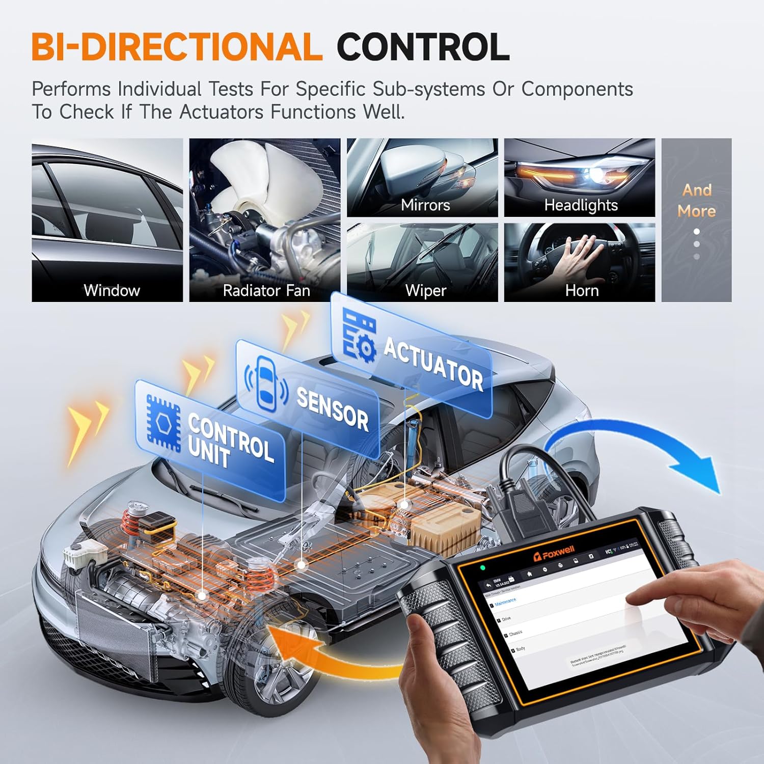 FOXWELL NT710 fit for Toyota Lexus Scion OBD2 Scanner Bi-Directional Control Full System Code Reader Diagnostic Scan Tool, All Service Reset Oil EPB Brake TPMS Crankshaft Relearn ECU Coding Live Data
