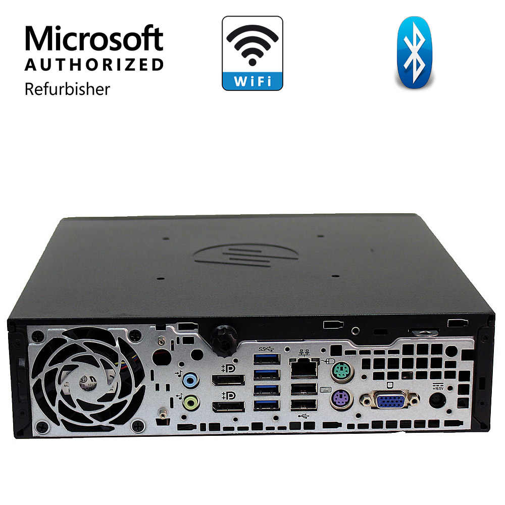 Restored HP Compaq 8300 USFF Desktop Computer, Core i5 4GB 250GB HDD 19" Monitor Quad-Core DVD VGA Displayport Wi-Fi BT - Desktop PC Windows 10 (Refurbished)