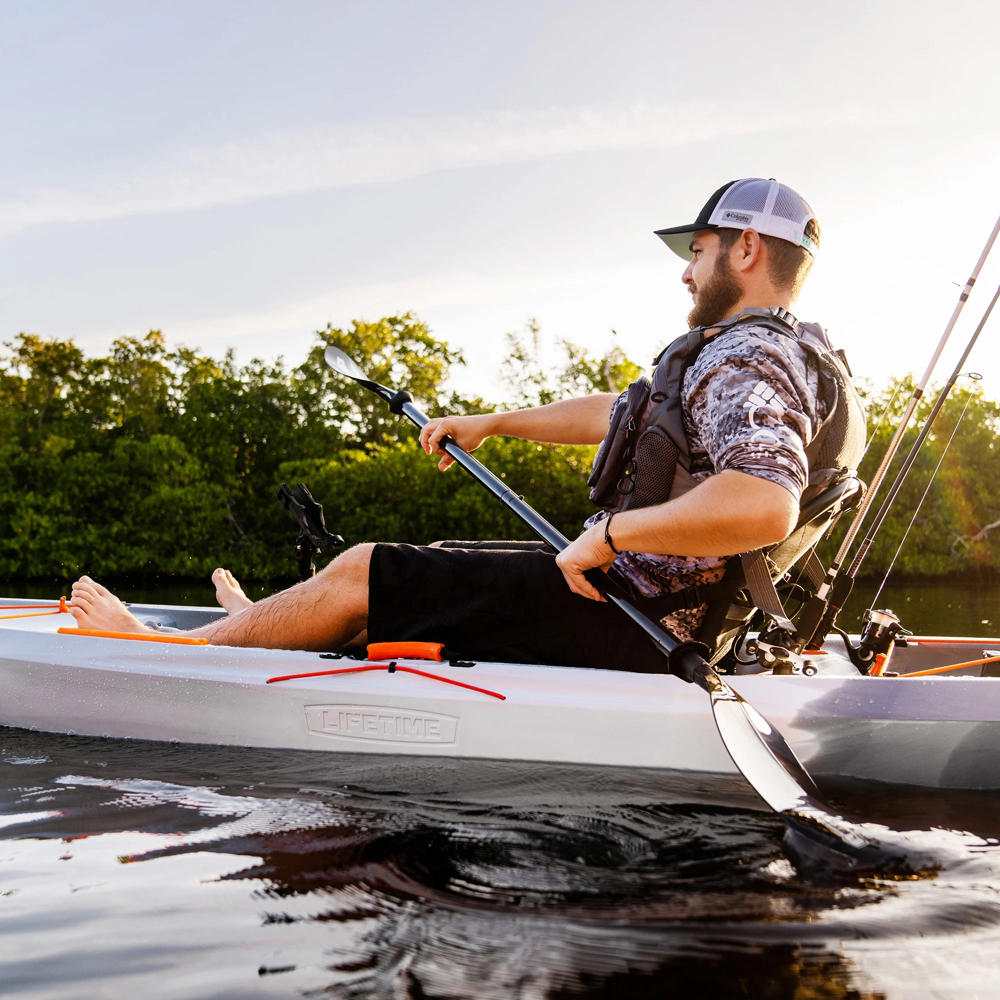 Lifetime Tamarack Pro 123 inch Sit-on-Top Kayak, Eclipse Fusion (91058)