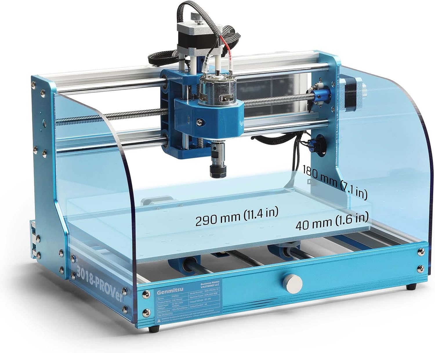 Genmitsu 3018-PROVer V2 Upgraded Desktop CNC Router Machine with GRBL Offline Control + CNC MDF Grid Spoilboard