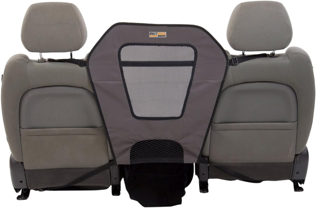 Emanuele Bianchi Design Petego Dog Kar Soft Barrier, Anthracite with Black Mesh