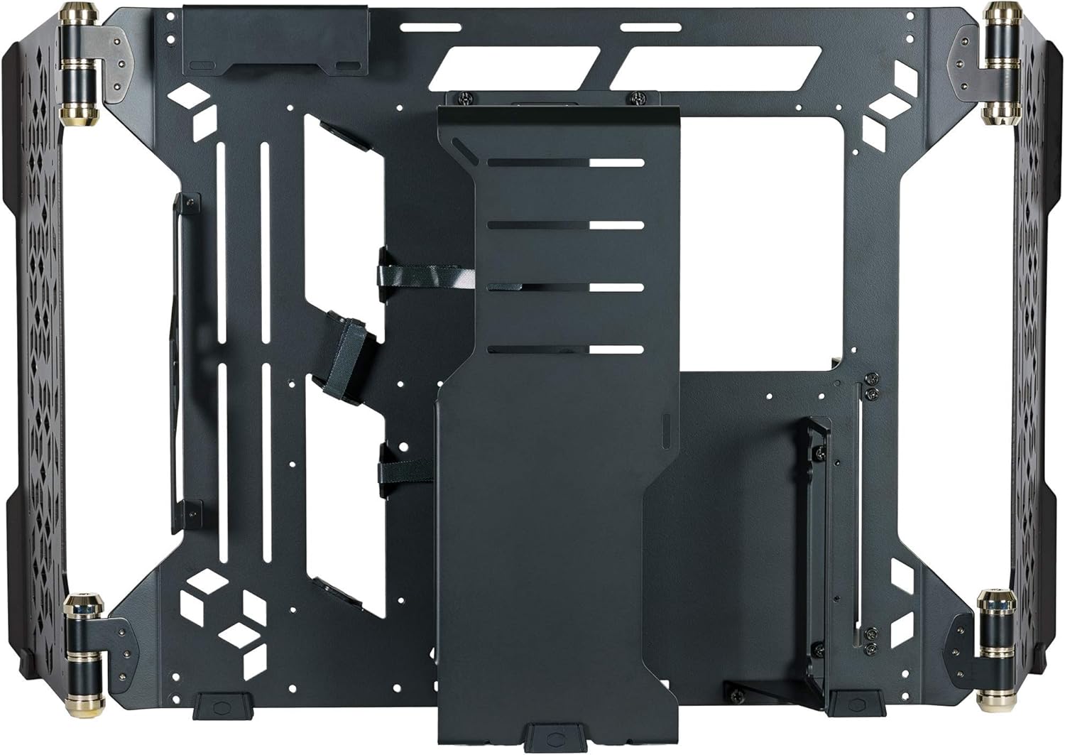 Cooler Master MasterFrame 700 Custom Test Bench/Open-Air ATX PC Case, Panoramic Tempered Glass, Premium Variable Friction Hinges, Built-in VESA Mount