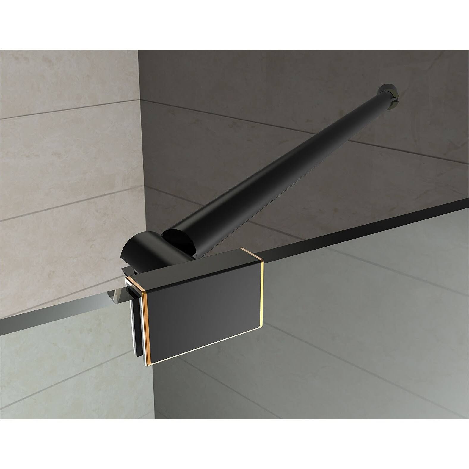 Aston SEN988-CH-38-10 Chrome Aquadica 38x22 x 38x22 x 72x22 Completely Frameless Square Shower Enclosure
