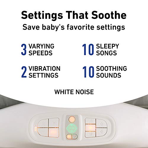 Graco Sense2Snooze Bassinet with Cry Detection Technology | Baby Bassinet Detects and Responds to Babys Cries to Help Soothe Back to Sleep, Ellison, 19 D x 26 W x 41 H Inch (Pack of 1)