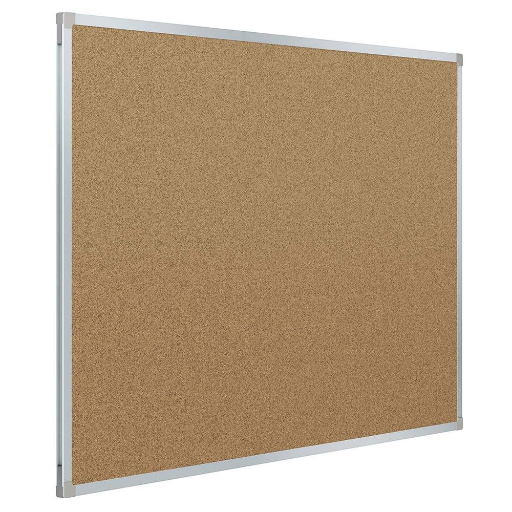 Mead Cork Bulletin Board 96 x 48 Silver Aluminum Frame
