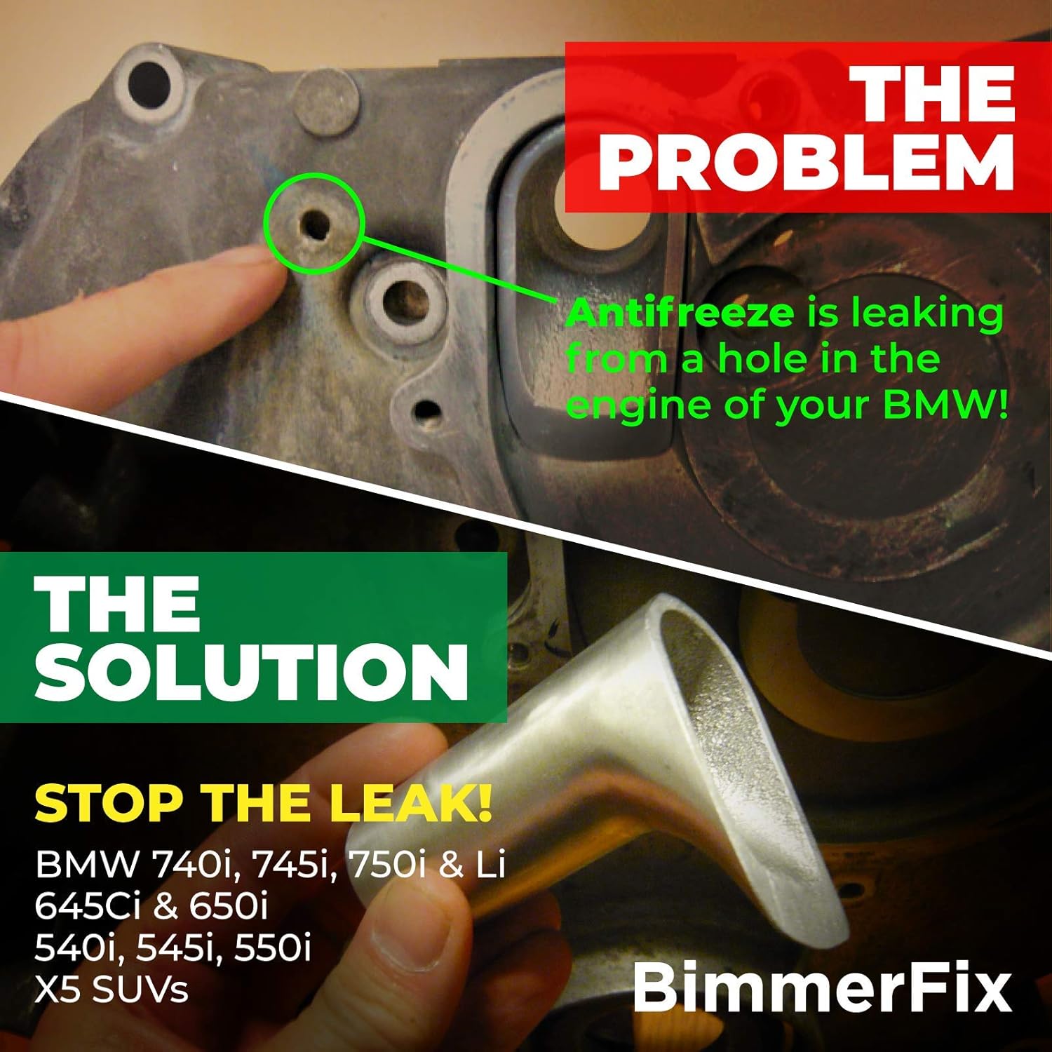 BimmerFix BMW N62 Coolant Pipe Repair System (for BMW 545i, 645i, 745i, X5 and More)