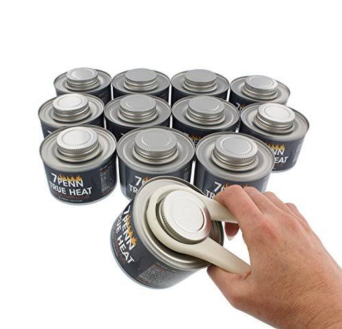 7penn Wick Chafing Dish Fuel 48-Pack with Free Lid Opener – Food Warming, Heated Cans, Chaffing Burner, Buffet Warmer