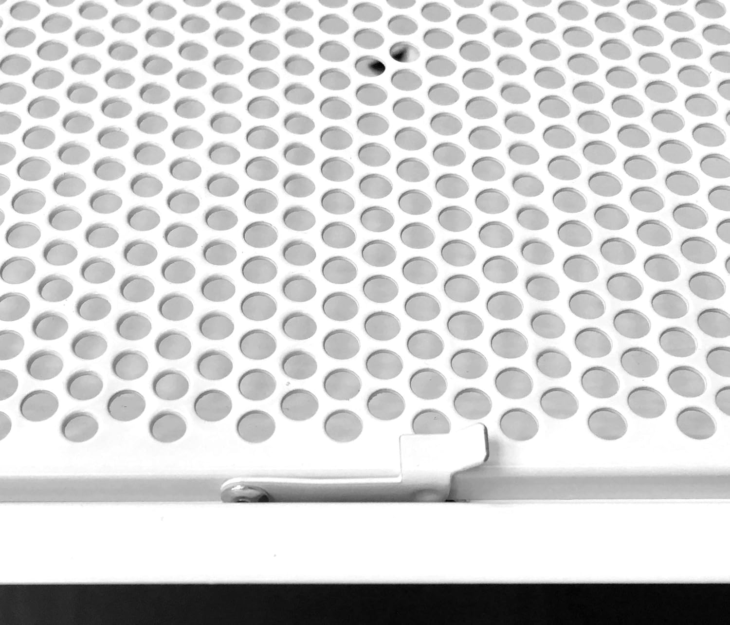 24 x 24 T-Bar Drop Ceiling Perforated Return Grill - Metal Back Casing - with 12 Collar