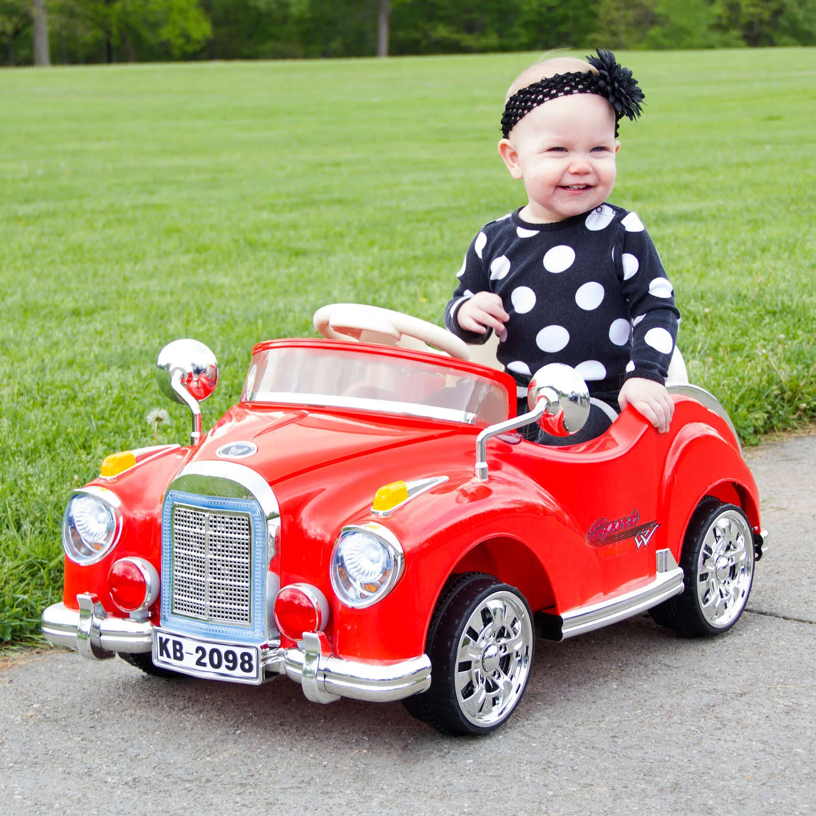 Rockin& Rollers Ride On Toy Car, Red