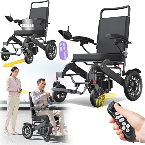 Intelligent Power Wheelchairs for Adults, All Terrain Heavy Duty Electric Wheelchair, Remote Control Walking Lightweight Portable Wheelchair,500W Powerful Motor & 12+ mi Cruise Range,26ah